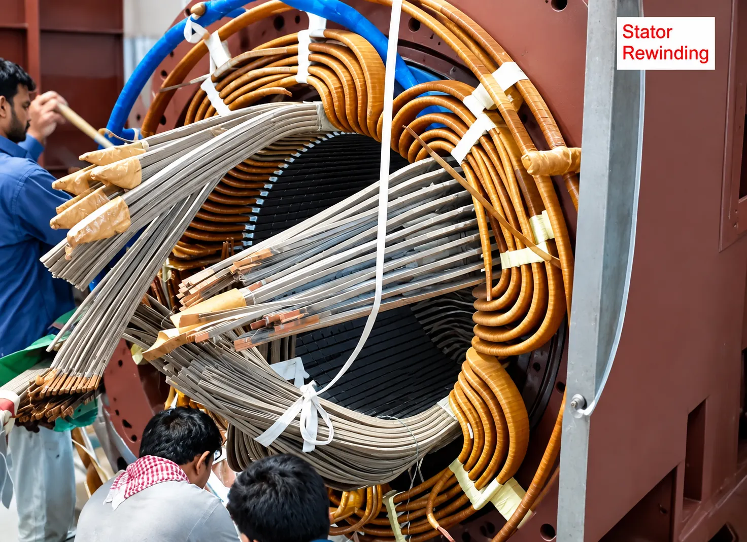 Stator Coil Brazing and Repair